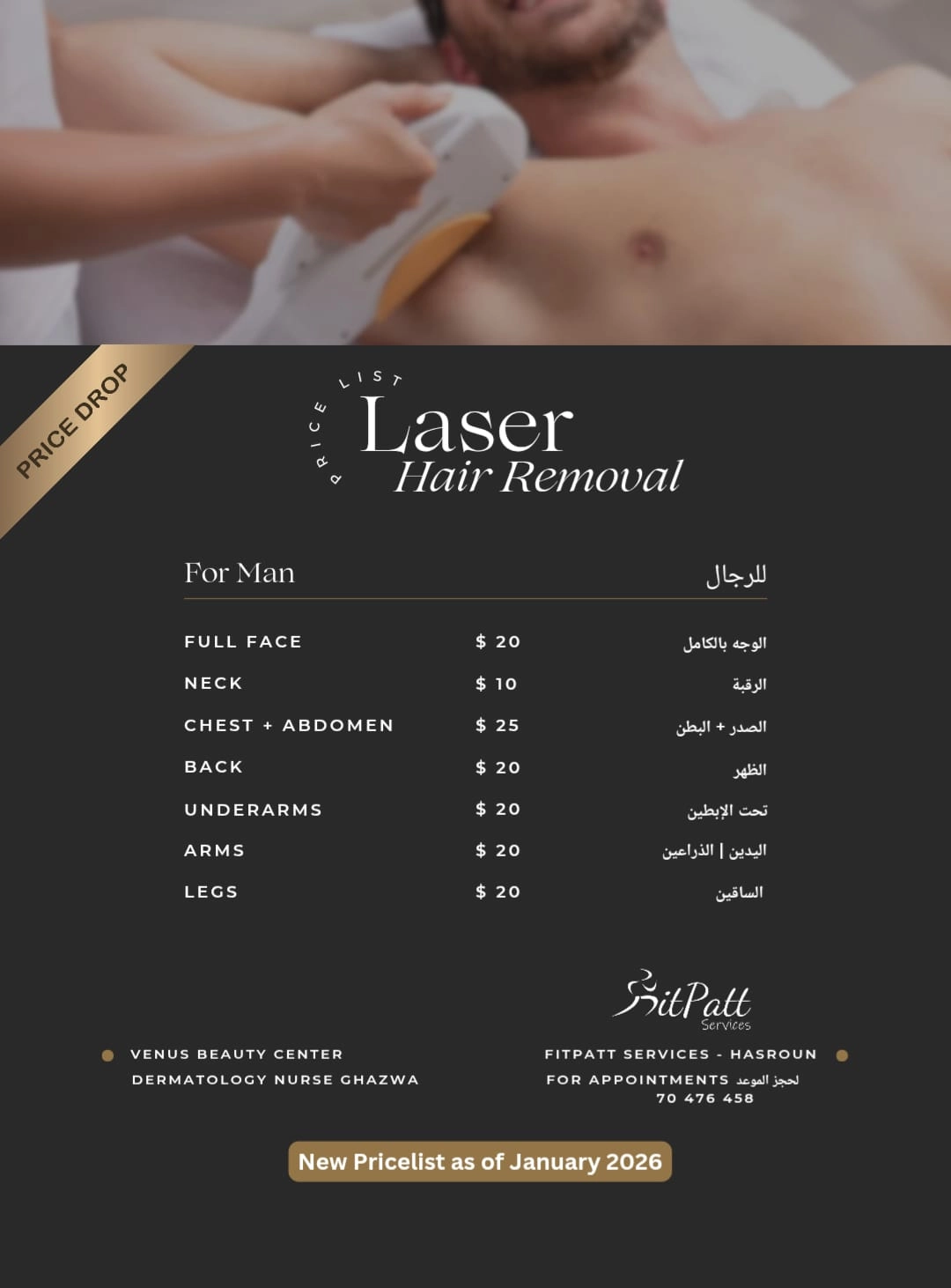 Laser Hair Removal for Men — FitPatt Services