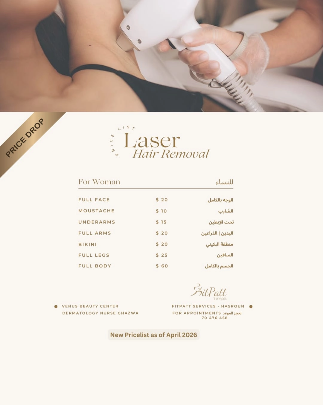 Laser Hair Removal for Women — FitPatt Services